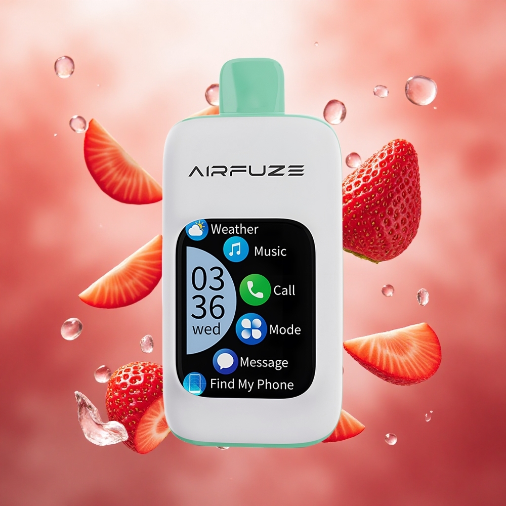 AirFuze Smart 30000 Puffs Vienkartinis Vape Braškės Vasaros Laikas 900mAh Lithuanian wholesale