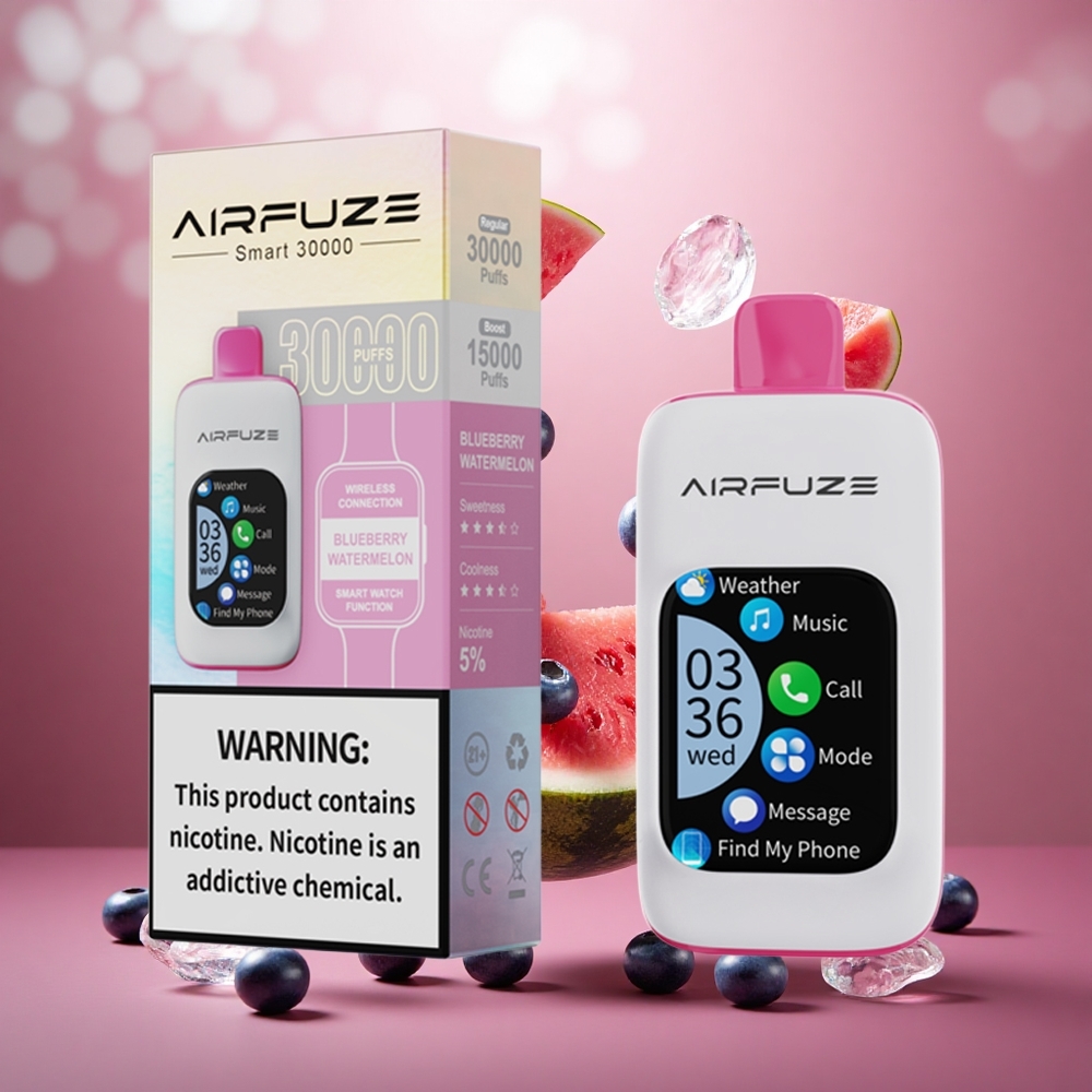 AirFuze Smart 30000 Puffs Vienkartinis Vape Mėlynės Arbūzas 900mAh Lithuanian wholesale