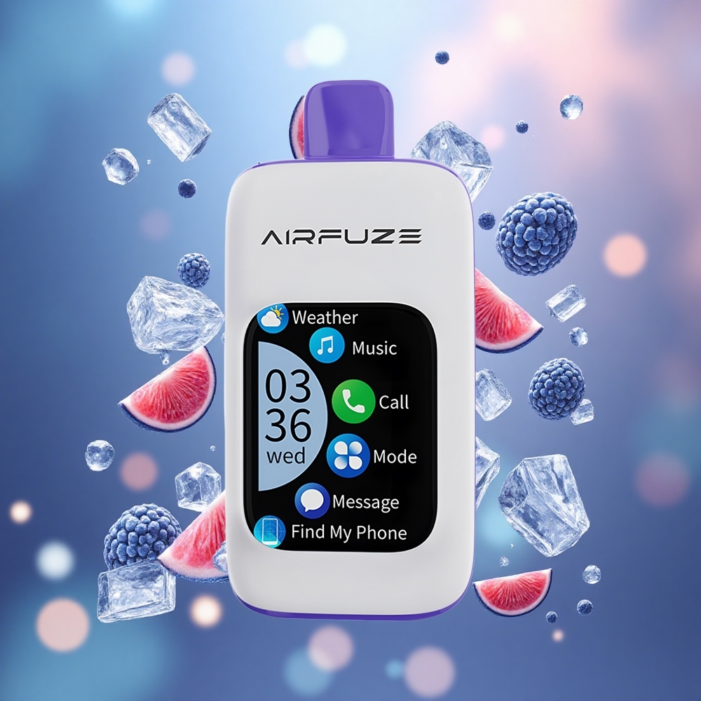 AirFuze Smart 30000 Puffs Vienkartinis Vape Mėlyna Avietės Ledas 900mAh Lithuanian Wholesale