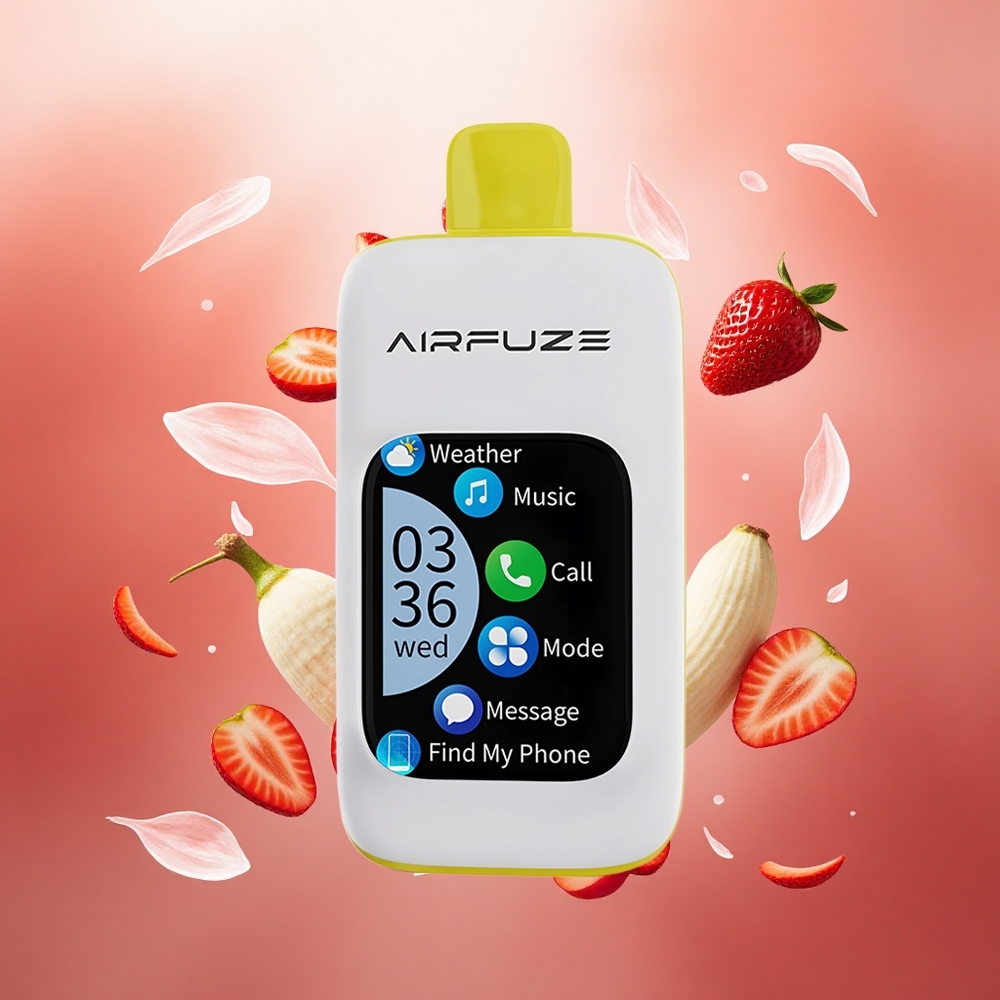 AirFuze Smart Pro 40000 Puffs Nešiojamasis Vapas Braškė Bananai 900mAh Lietuviškas Wholesale