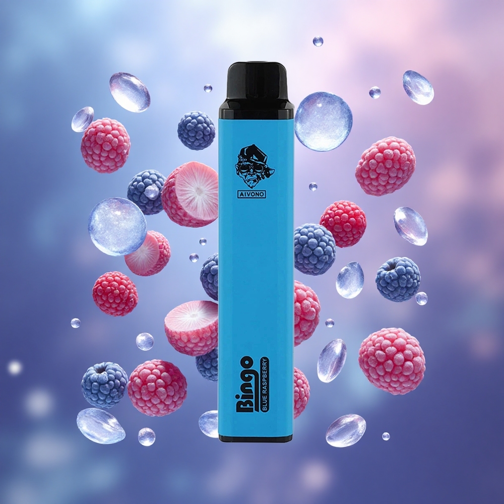 Aivono Aim Bingo 4000 Puffs Nešiojamasis Vapas Mėlynoji Avietė 10mL Lithuanian wholesale