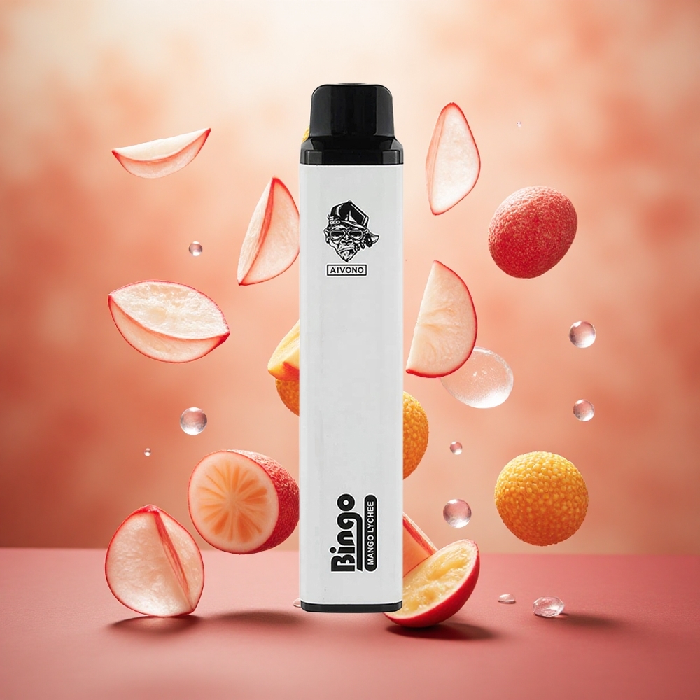 Aivono Aim Bingo 4000 Puffs Nešiojamasis Vapas Mango Ličis 10mL Lithuanian wholesale