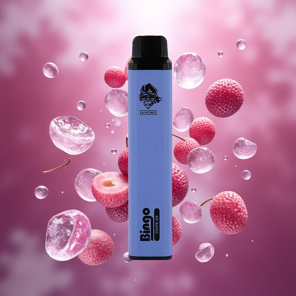 Aivono Aim Bingo 4000 Puffs Nešiojamasis Vaporizatorius Vynuogių Ledas 10mL Lithuanian wholesale