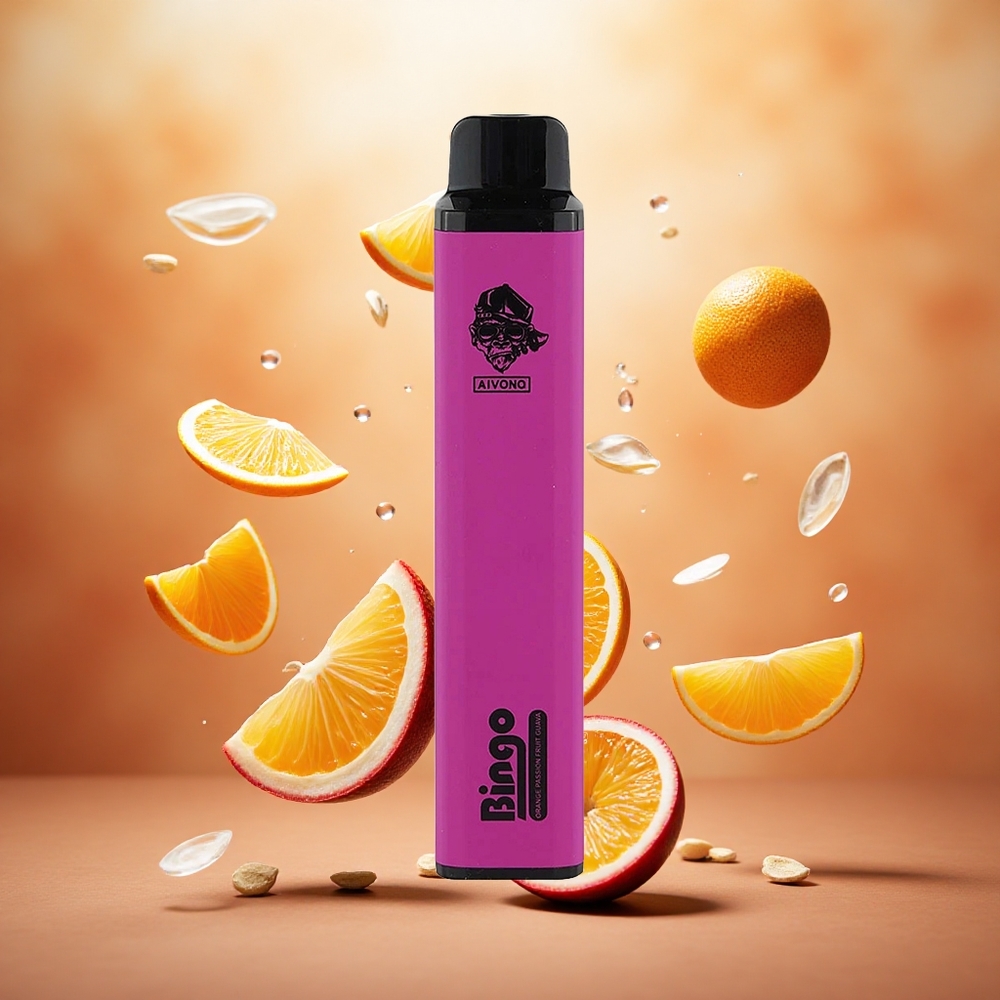 Aivono Aim Bingo 4000 Puffs Vienkartinis Vape Apelsinas Pasiflora Gvava 10mL Lithuanian wholesale