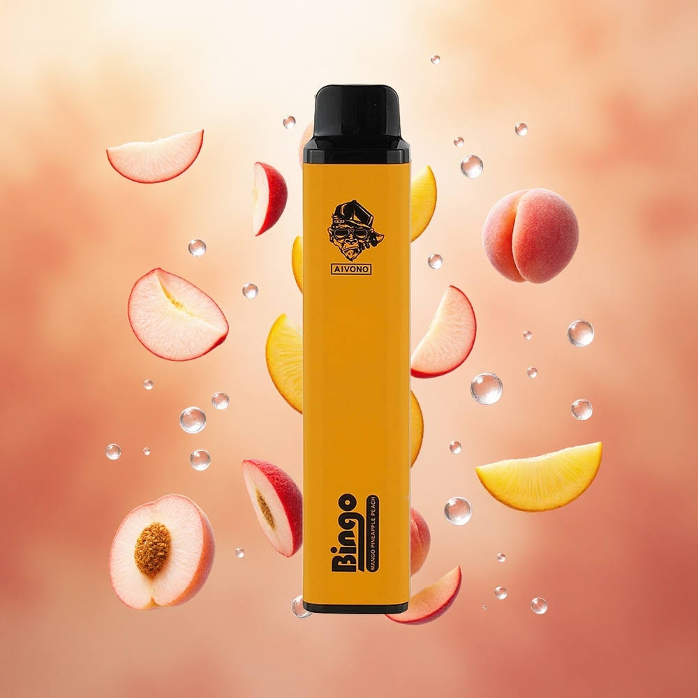 Aivono Aim Bingo 4000 Puffs Vienkartinis Vape Wango Ananasas Persikas 10mL Lithuanian wholesale