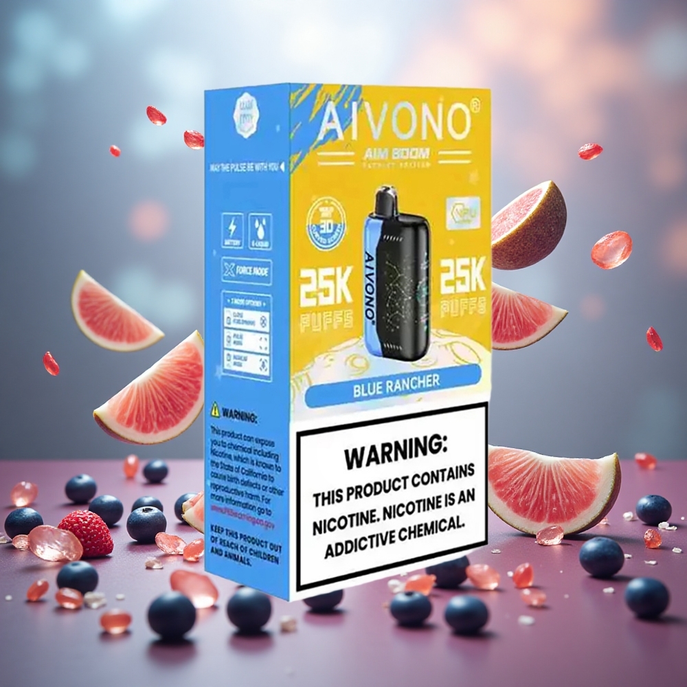 Aivono Aim Boom 25000 Puffs 650mAh Mėlynasis Rancher Lithuanian wholesale