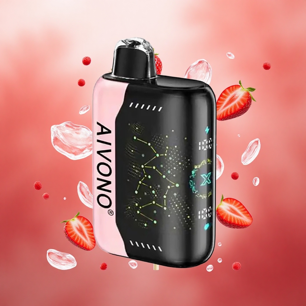 Aivono Aim Boom 25000 Puffs Braškės B Pop 650mAh Lithuanian wholesale
