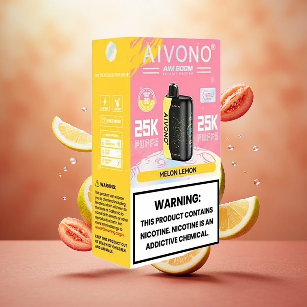 Aivono Aim Boom 25000 Puffs Melionas Citrina 650mAh Lithuanian wholesale