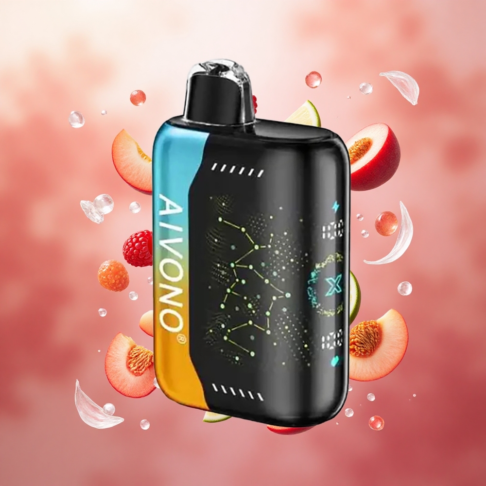 Aivono Aim Boom 25000 Puffs Vienkartinis Vape Avietė Persikas Citrina 650mAh Lithuanian wholesale