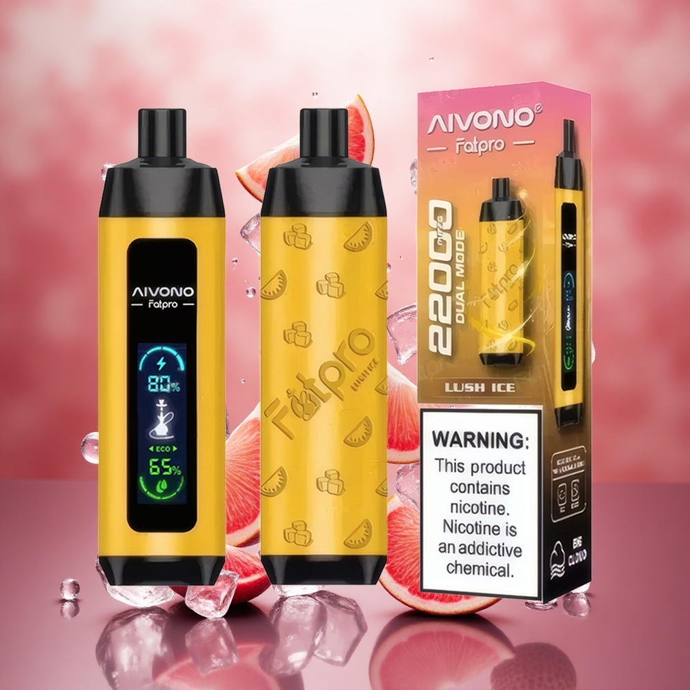 Aivono Aim Fatpro 22000 Puffs 28ml Žalsvas Ledas 600mAh Lithuanian wholesale