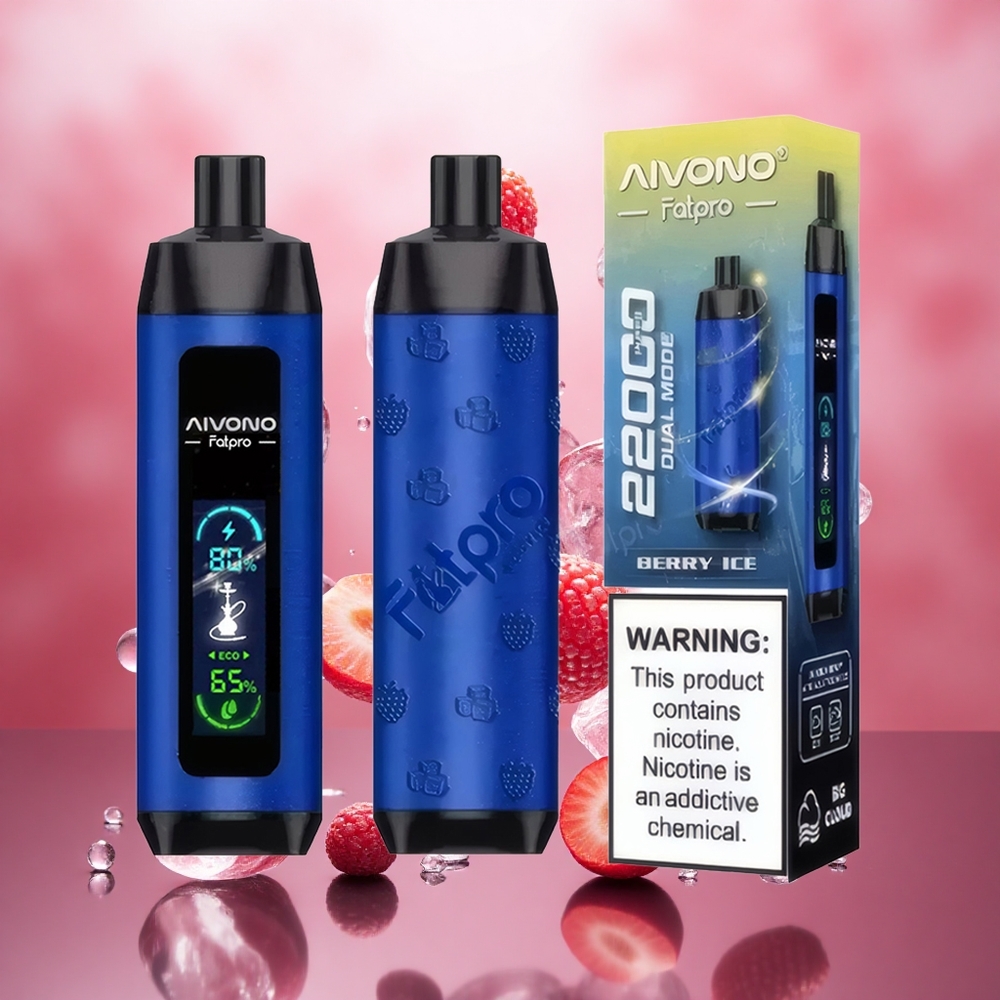 Aivono Aim Fatpro 22000 Puffs Vienkartinis Vape Uogų Ledas 28ml Lithuanian wholesale