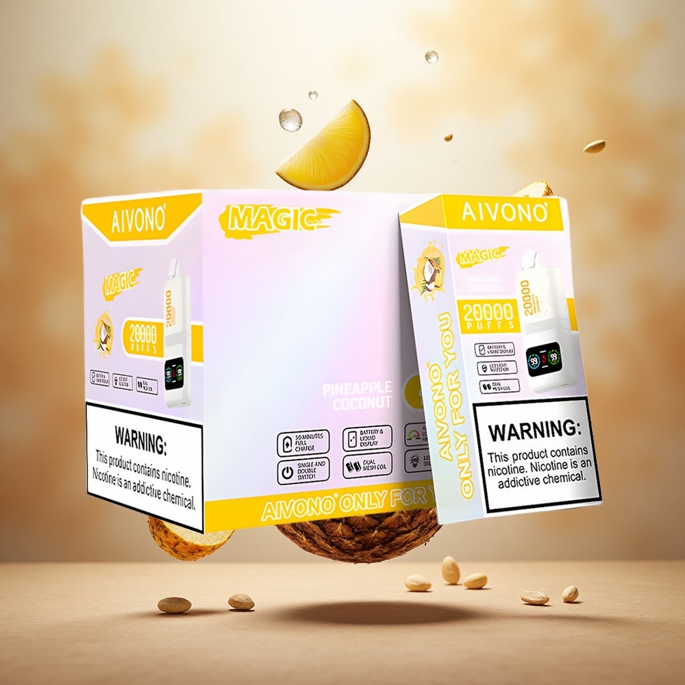 Aivono Aim Magic 20000 Puffs Vienkartinis Vape Ananasas Kokosas 26ml Lithuanian wholesale