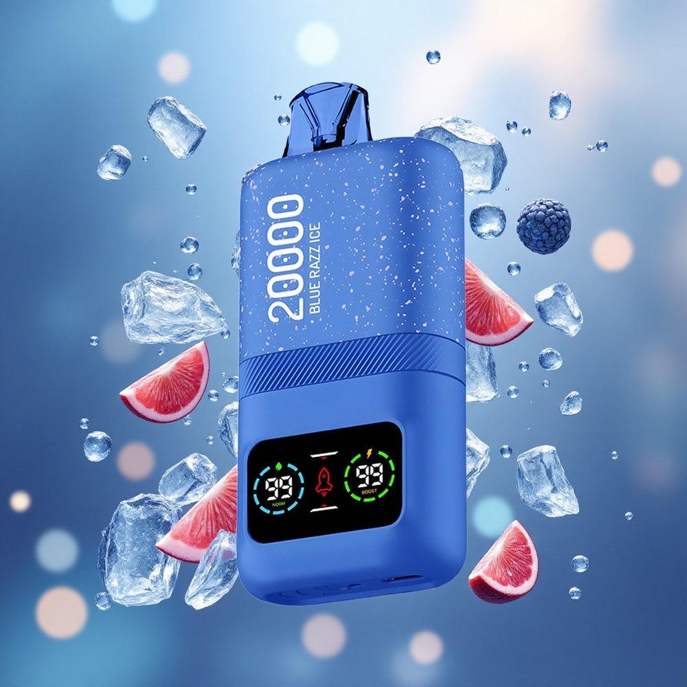 Aivono Aim Magic 20000 Puffs Vienkartinis Vape Mėlynųjų avietų ledas Dual Mesh Coils Lithuanian wholesale