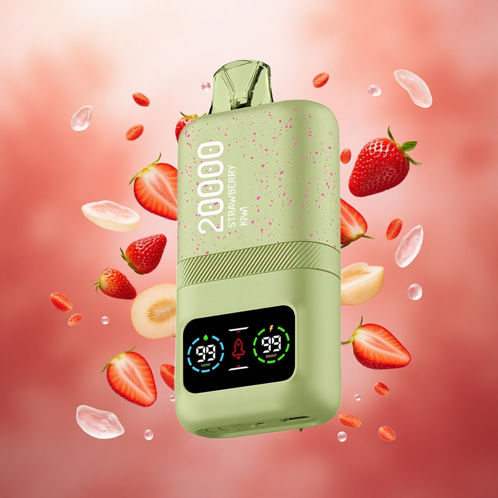 Aivono Aim Magic 20000 Puffs žemuogės kivis LCD ekranas Lithuanian wholesale