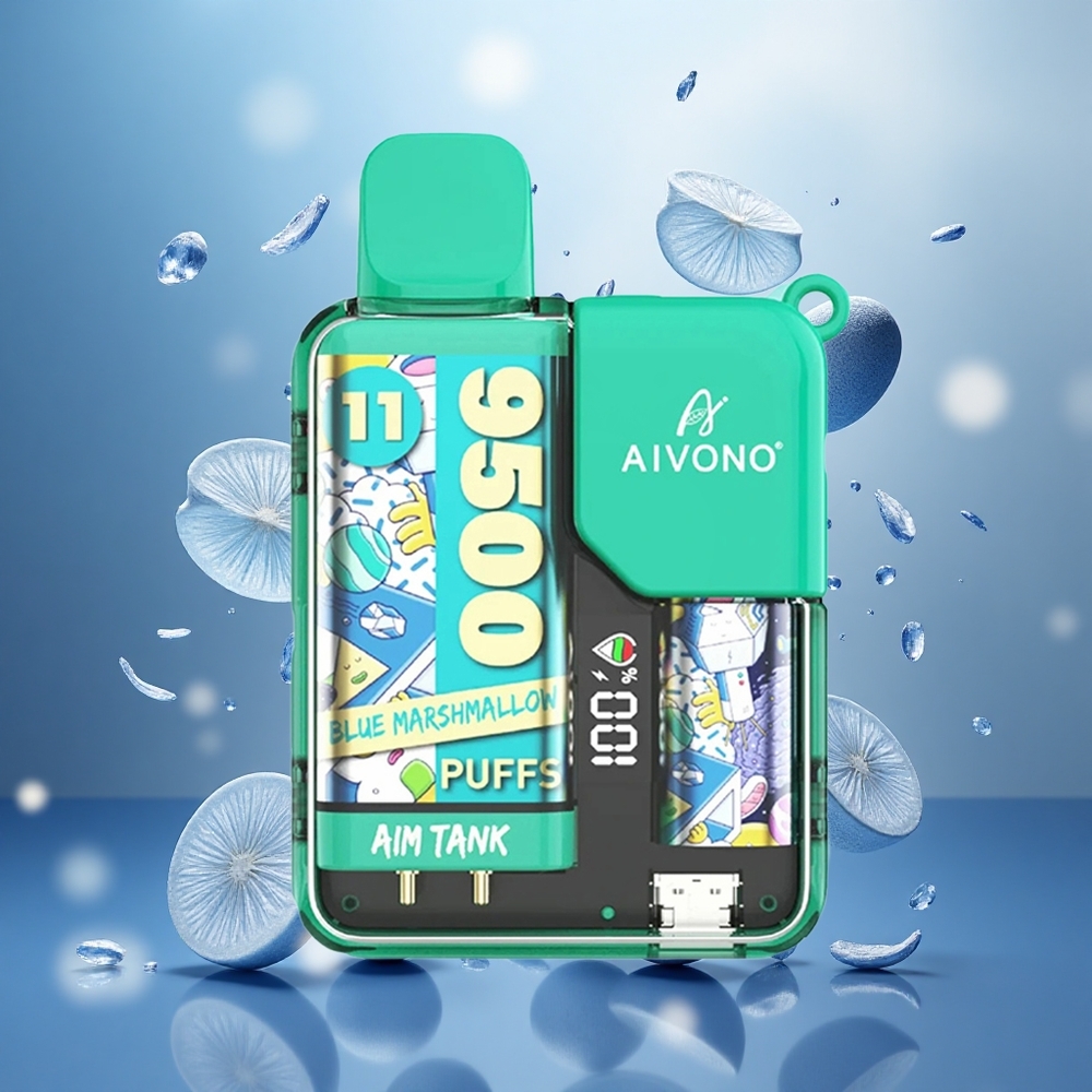 Aivono Aim Tank 9500 Puffs Vienkartinis Vape Mėlynas Zefyras 1.2Ω Tinklas Lithuanian Wholesale