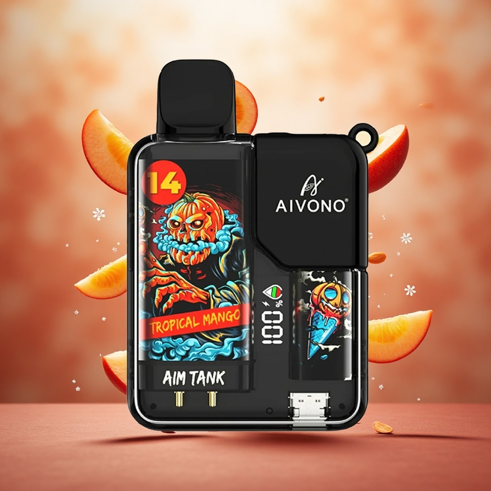 Aivono Aim Tank 9500 Puffs Vienkartinis Vape Tropinė Manga 650mAh Lithuanian wholesale
