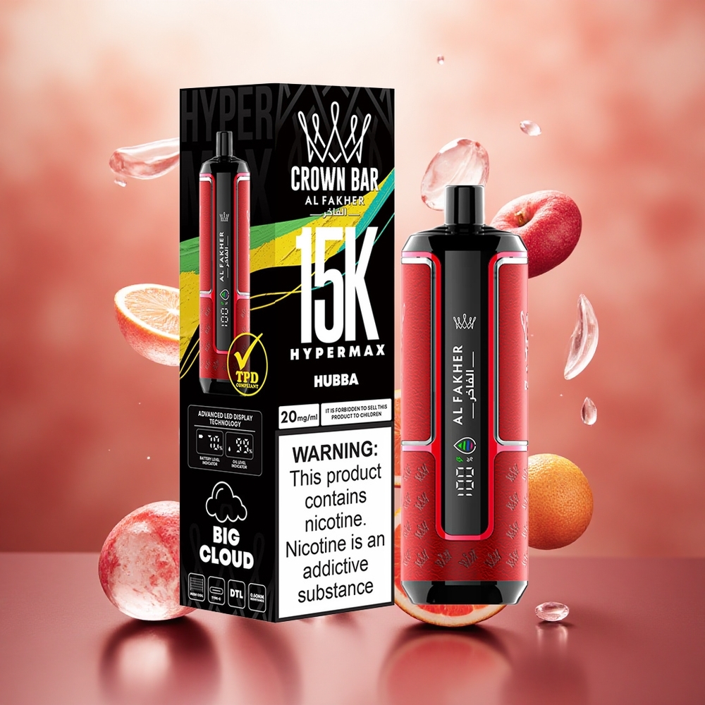 Al Fakher Crown Bar 15K Hypermax 22ml DTL 6mg/mg Lithuanian wholesale