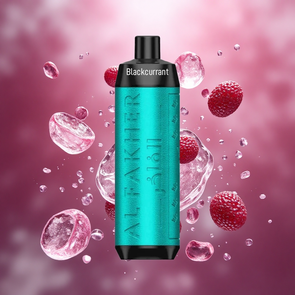 Al Fakher Crown Bar 8000 Crystal 18ml Juodojo Serbento Ledas Vienkartinis Vape Lithuanian Wholesale