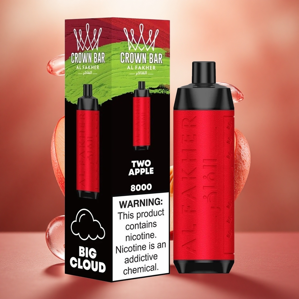 Al Fakher Crown Bar 8000 Crystal Dvynuogių 18ml Vienkartinis Vape Lithuanian wholesale