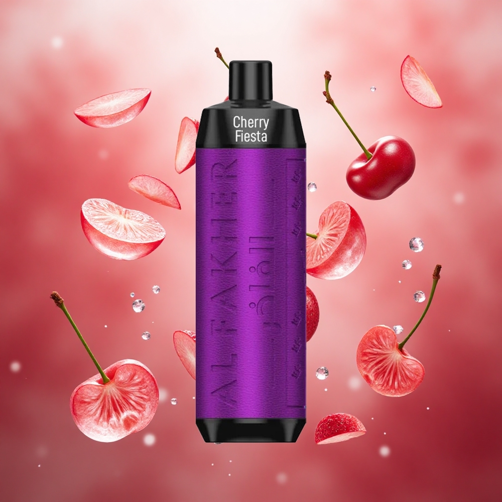 Al Fakher Crown Bar 8000 Crystal Vienkartinis Vape Vyšnių Fiesta 18ml Lithuanian wholesale