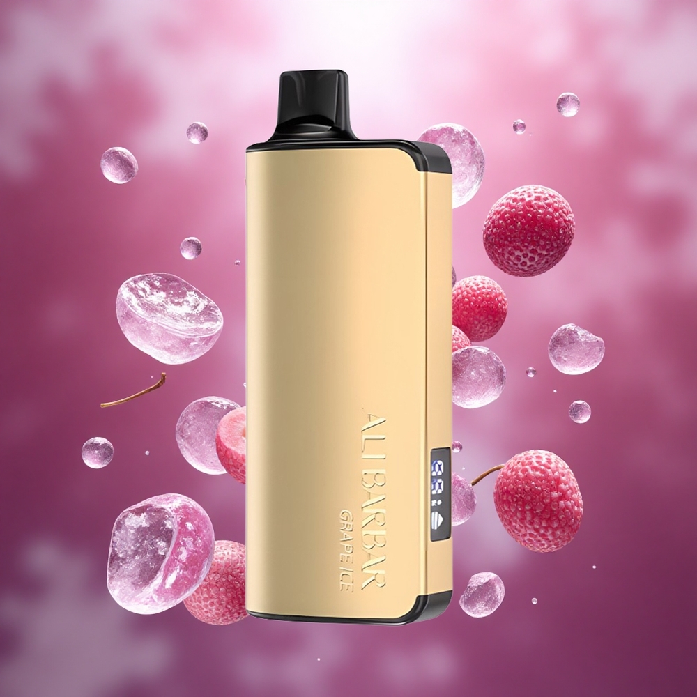 Alibarbar Ingot 9000 Puffs Disposable Vape Vynuogių Ledas 22ml Lithuanian wholesale