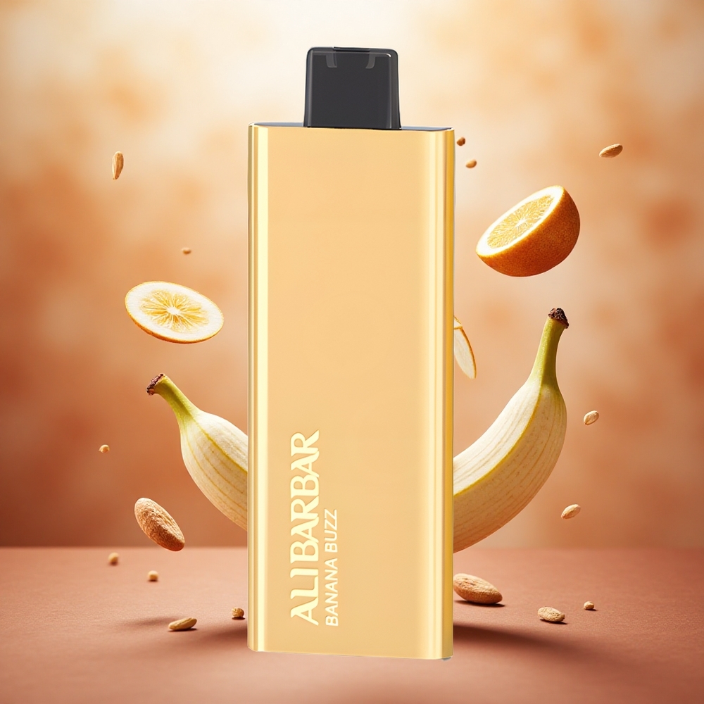 Alibarbar Pandora 7000 Puffs Disposable Vape Bananinės Stiprios 17ml Lithuanian wholesale