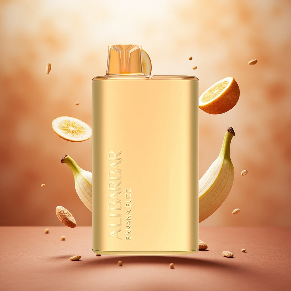 Alibarbar Rich 8000 Puffs Disposable Vape Bananinis Buzz 2000mAh Lithuanian wholesale