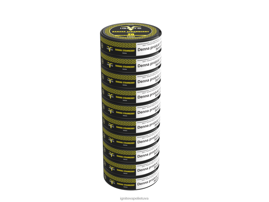 IGNITE nikotino maišeliai 10 vnt P2DT6177 IGNITE vape reviews dvigubas obuolys