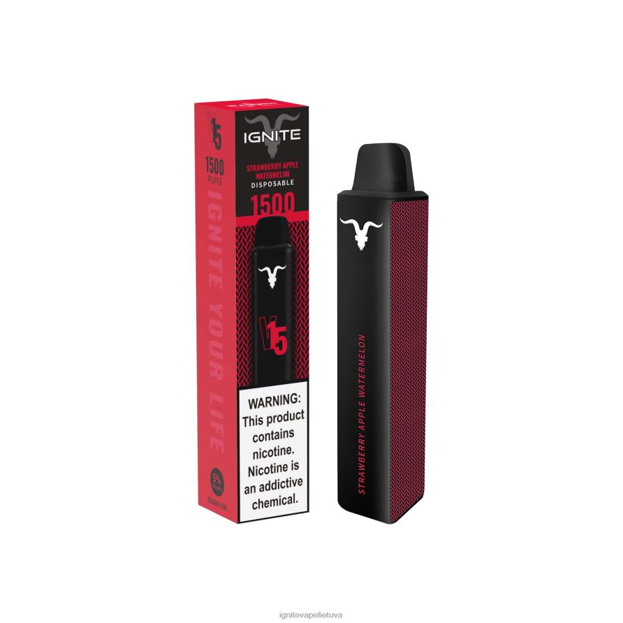 IGNITE V15 vape rašiklis P2DT6110 best IGNITE flavors spanguolių limonadas