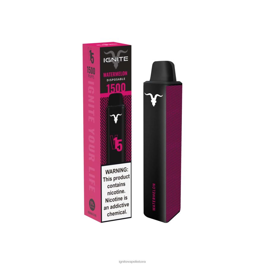 IGNITE V15 vape rašiklis P2DT6110 best IGNITE flavors spanguolių limonadas