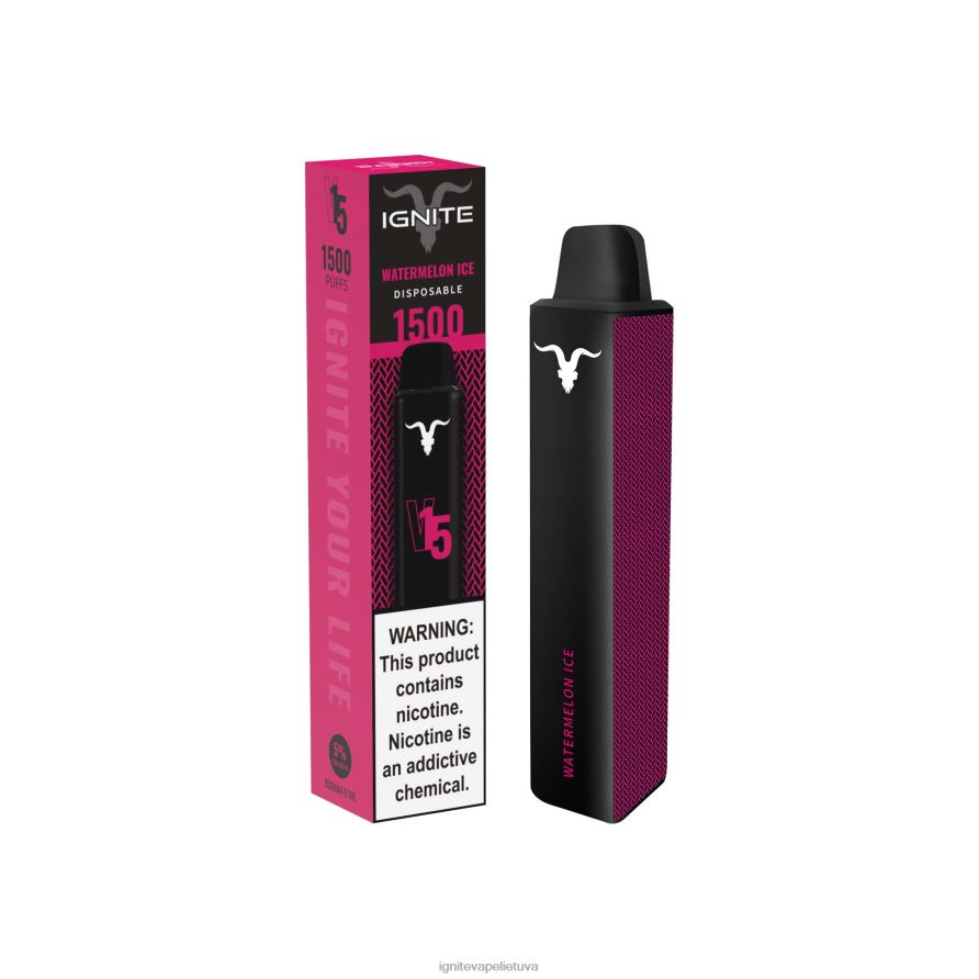 IGNITE V15 vape rašiklis P2DT6110 best IGNITE flavors spanguolių limonadas
