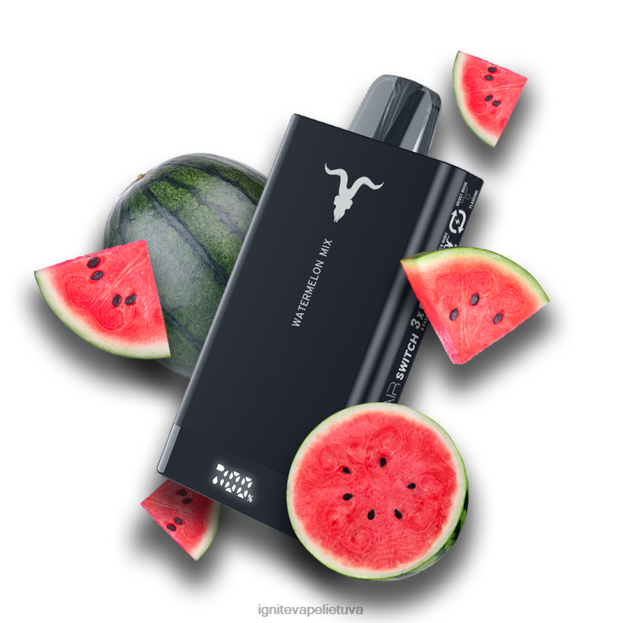 IGNITE V150 vape rašiklis P2DT667 IGNITE vape reviews mėlynių ledų
