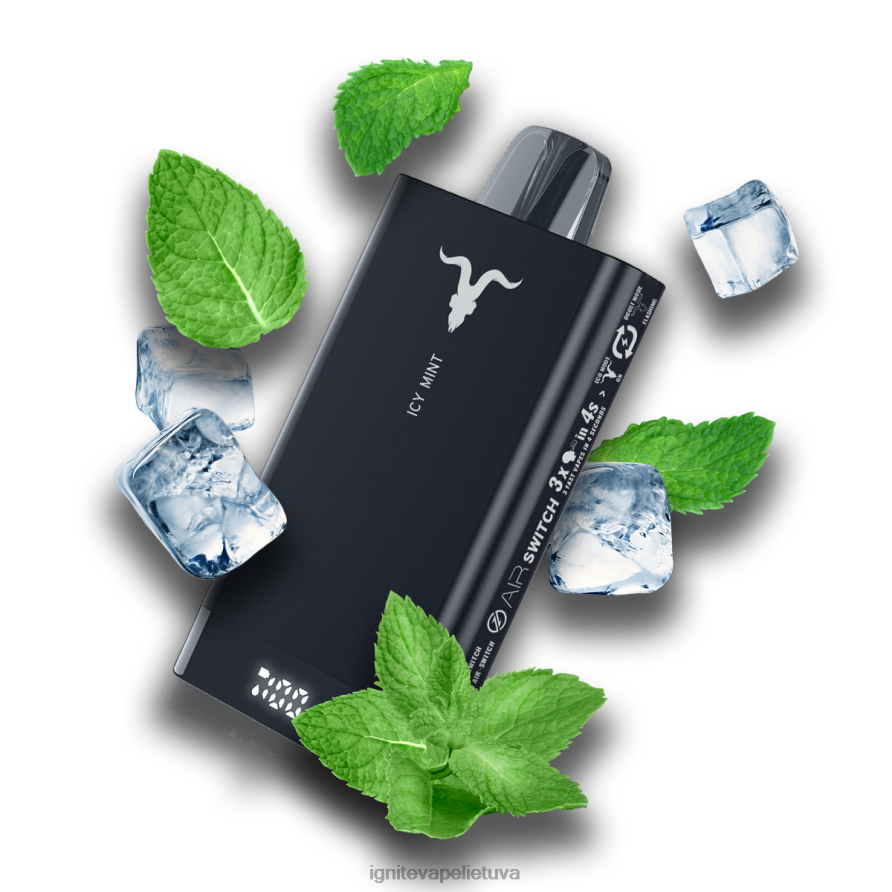 IGNITE V150 vape rašiklis P2DT667 IGNITE vape reviews mėlynių ledų