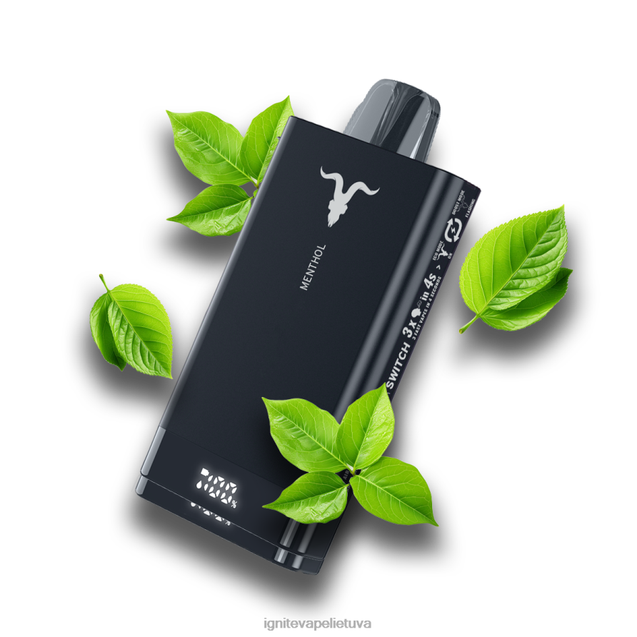 IGNITE V150 vape rašiklis P2DT667 IGNITE vape reviews mėlynių ledų