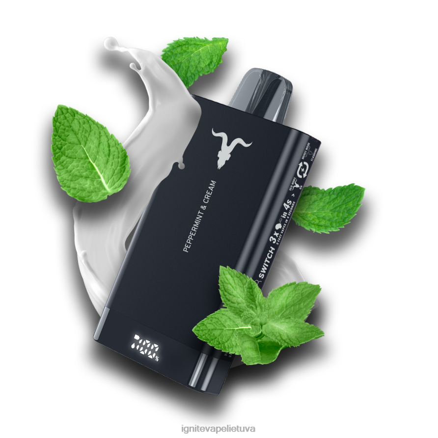IGNITE V150 vape rašiklis P2DT667 IGNITE vape reviews mėlynių ledų