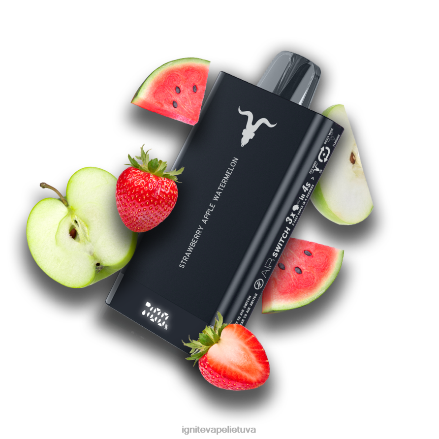 IGNITE V150 vape rašiklis P2DT667 IGNITE vape reviews mėlynių ledų