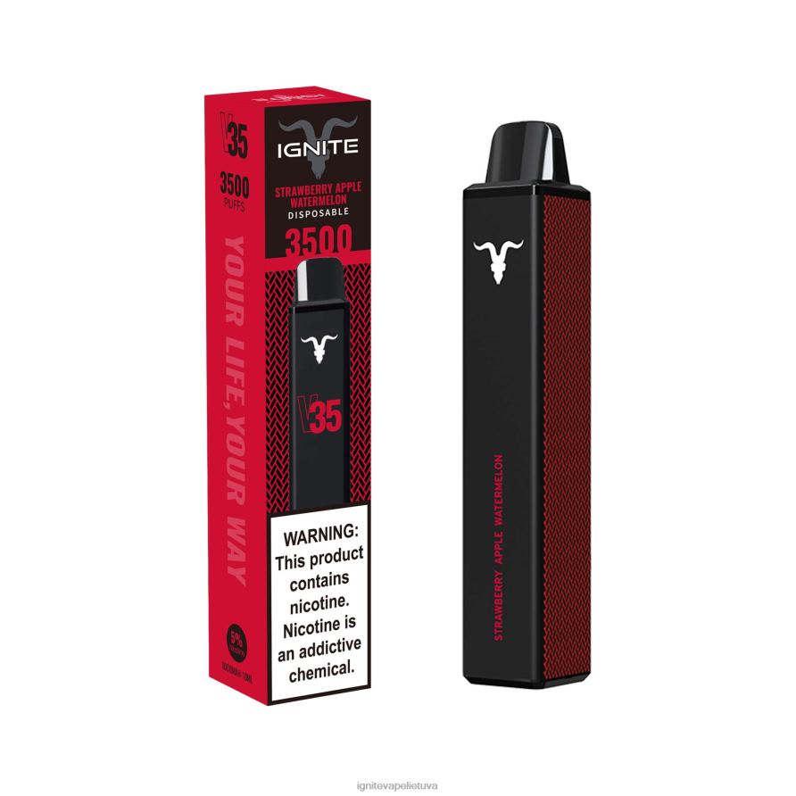 IGNITE V35 vape rašiklis P2DT6136 IGNITE tobacco outlet aviečių limonadas