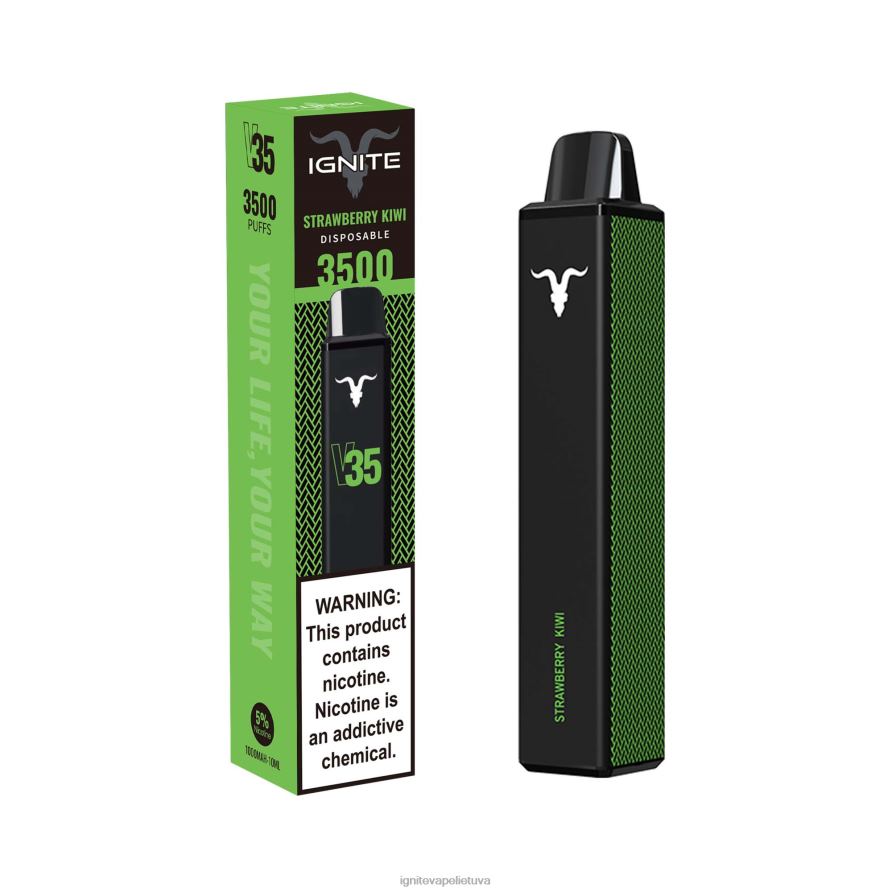 IGNITE V35 vape rašiklis P2DT6136 IGNITE tobacco outlet aviečių limonadas