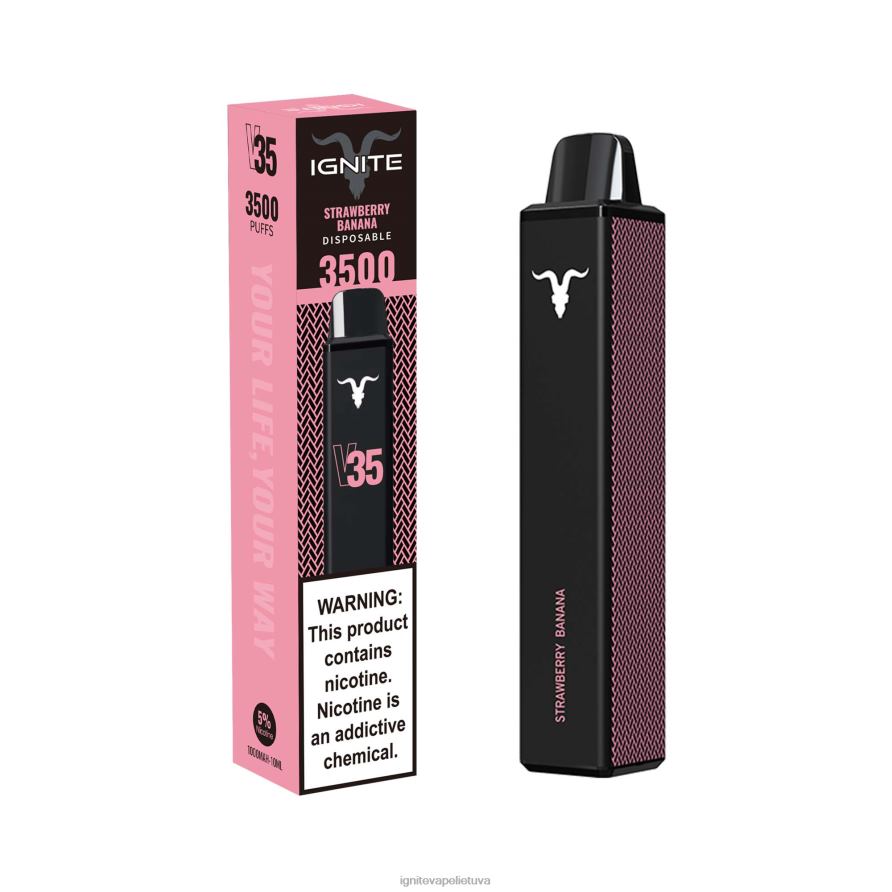 IGNITE V35 vape rašiklis P2DT6136 IGNITE tobacco outlet aviečių limonadas