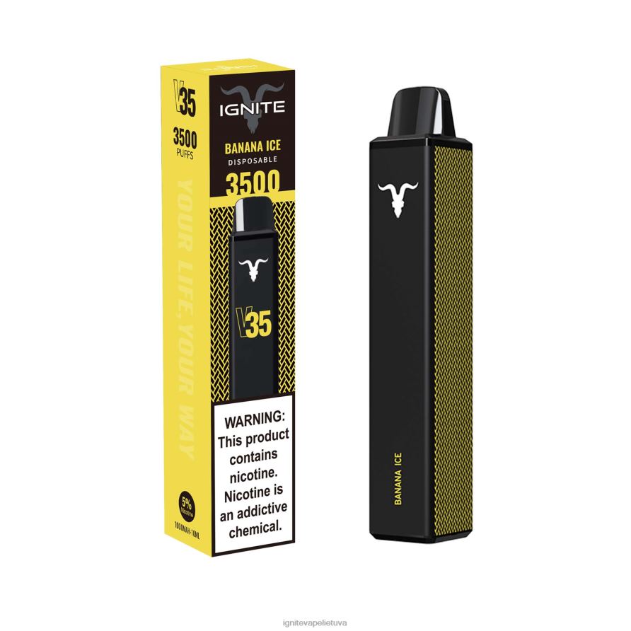 IGNITE V35 vape rašiklis P2DT6136 IGNITE tobacco outlet aviečių limonadas