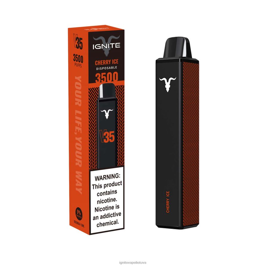 IGNITE V35 vape rašiklis P2DT6136 IGNITE tobacco outlet aviečių limonadas