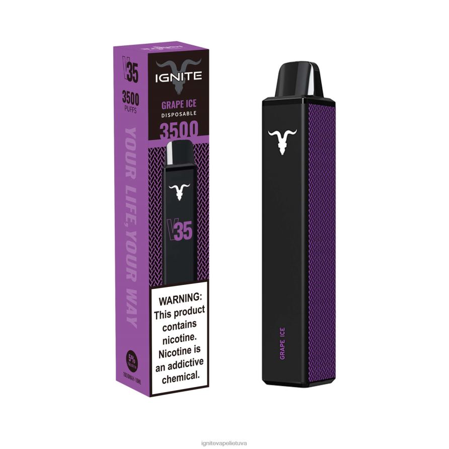 IGNITE V35 vape rašiklis P2DT6136 IGNITE tobacco outlet aviečių limonadas