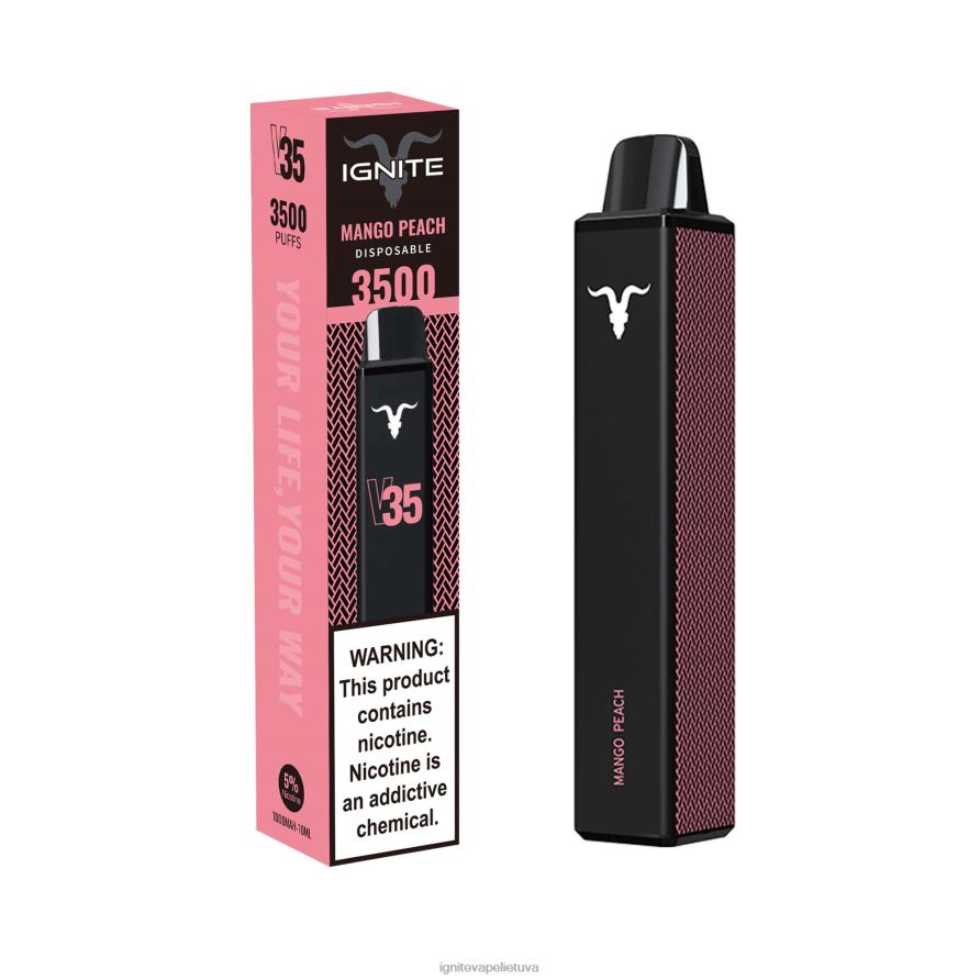 IGNITE V35 vape rašiklis P2DT6136 IGNITE tobacco outlet aviečių limonadas