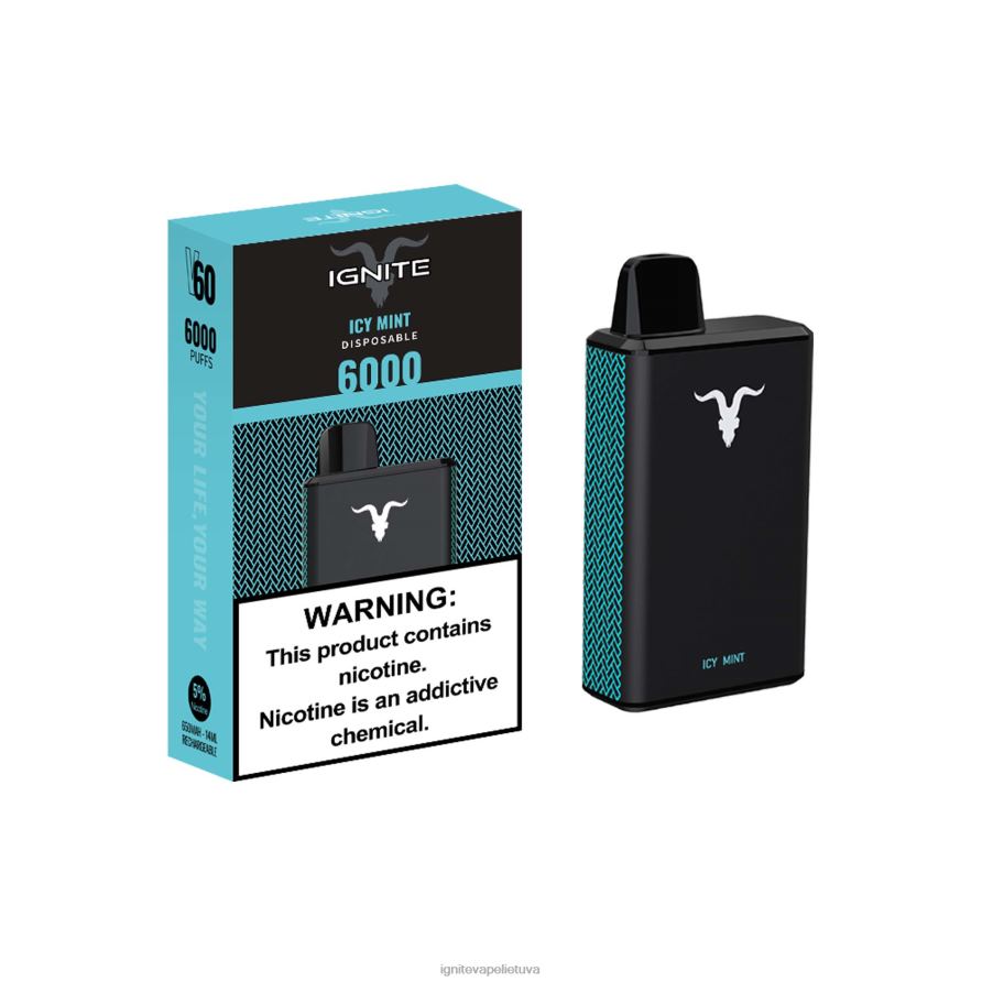 IGNITE V60 vape rašiklis P2DT631 IGNITE vape lietuva vyšnių ledas